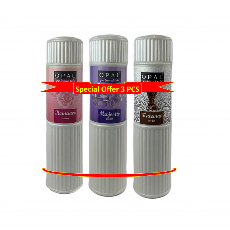 عرض بودرة اوبال معطرة للجسم 250 ملي * 3 عبوات